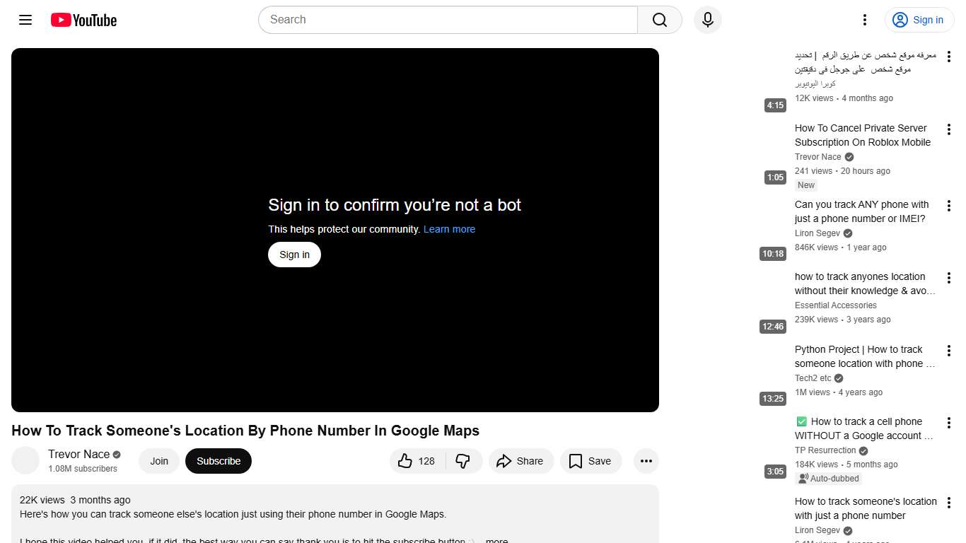 How To Track Someone's Location By Phone Number In Google Maps - YouTube